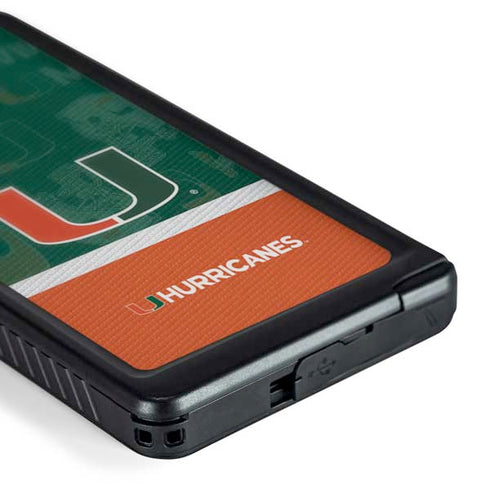 University of Miami U Hurricanes Galaxy S24 Ultra Waterproof Case