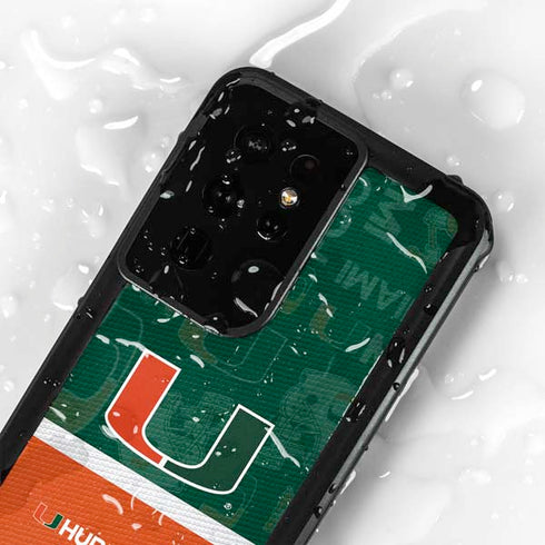 University of Miami U Hurricanes Galaxy S24 Ultra Waterproof Case