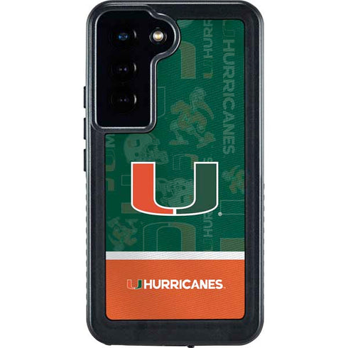 University of Miami U Hurricanes Galaxy S24 Waterproof Case