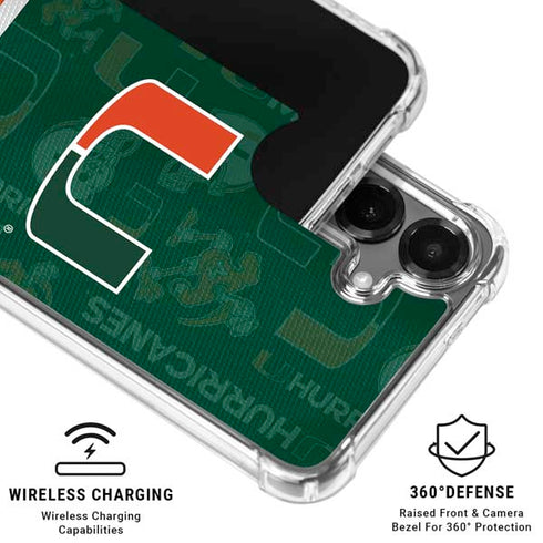 University of Miami U Hurricanes Galaxy S26 Clear Case