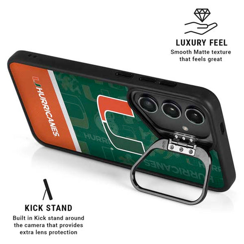 University of Miami U Hurricanes Galaxy S26 Kickstand Case