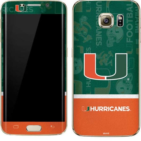 University of Miami U Hurricanes Galaxy S7 Edge Skin