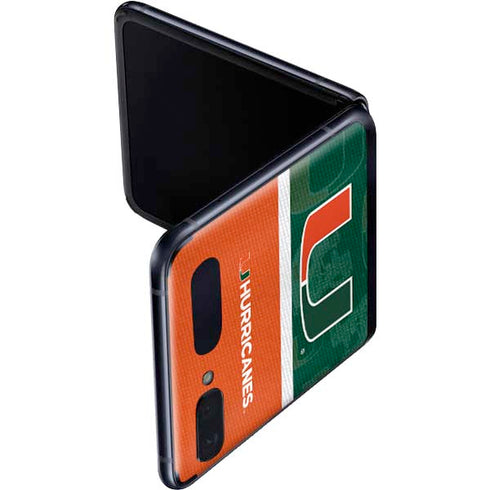 University of Miami U Hurricanes Galaxy Z Flip Skin