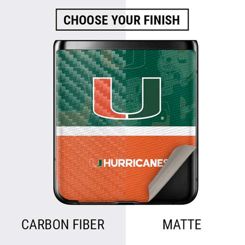 University of Miami U Hurricanes Galaxy Z Flip Skin