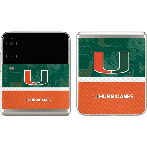 University of Miami U Hurricanes Galaxy Z Flip3 5G Skin