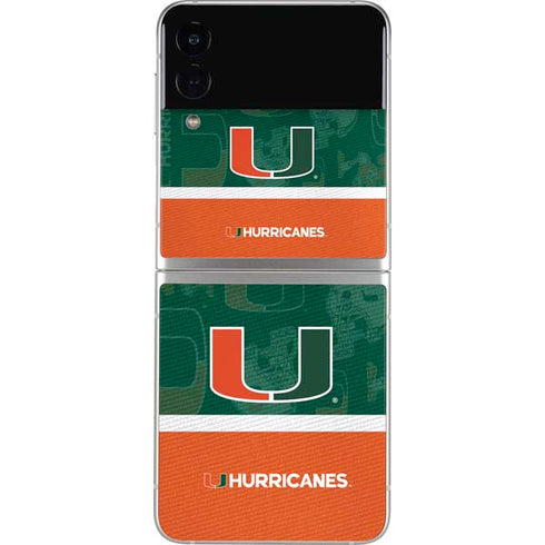 University of Miami U Hurricanes Galaxy Z Flip3 5G Skin