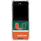 University of Miami U Hurricanes Galaxy Z Flip6 Clear Case