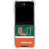 University of Miami U Hurricanes Galaxy Z Flip6 Clear Case
