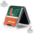 University of Miami U Hurricanes Galaxy Z Flip6 Clear Case