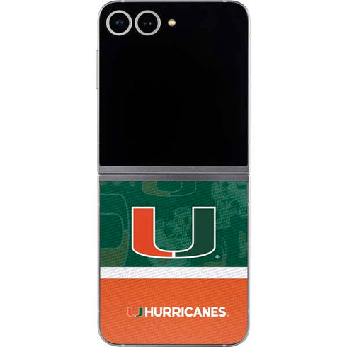 University of Miami U Hurricanes Galaxy Z Flip6 Skin