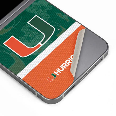 University of Miami U Hurricanes Galaxy Z Flip6 Skin