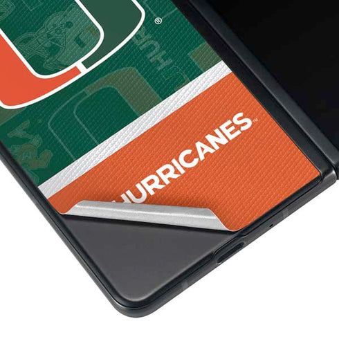University of Miami U Hurricanes Galaxy Z Fold3 5G Skin