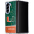 University of Miami U Hurricanes Galaxy Z Fold5 5G Clear Case