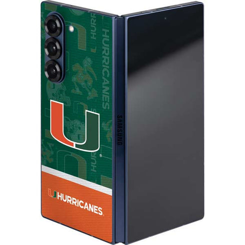 University of Miami U Hurricanes Galaxy Z Fold6 Skin