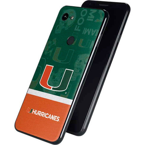 University of Miami U Hurricanes Google Pixel 3a Skin