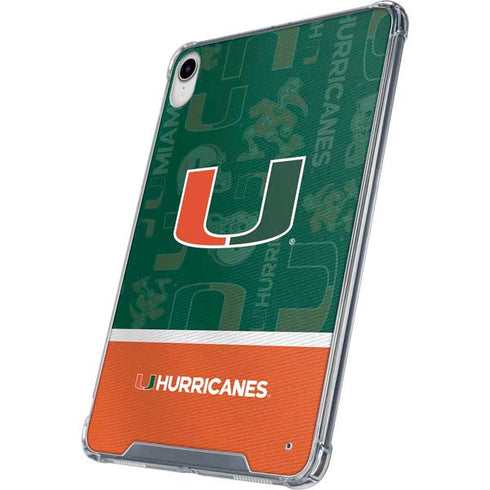 University of Miami U Hurricanes iPad 11th Gen (2025) Clear Case