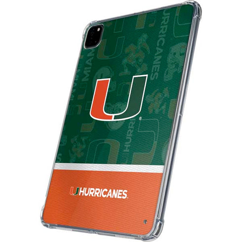 University of Miami U Hurricanes iPad Pro 11in (2024) Clear Case