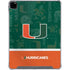 University of Miami U Hurricanes iPad Pro 12.9in (2020) Clear Case