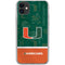 University of Miami U Hurricanes iPhone 11 Clear Case