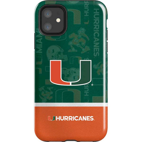 University of Miami U Hurricanes iPhone 11 Impact Case
