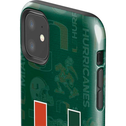 University of Miami U Hurricanes iPhone 11 Impact Case