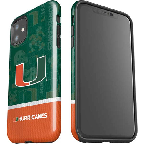 University of Miami U Hurricanes iPhone 11 Impact Case