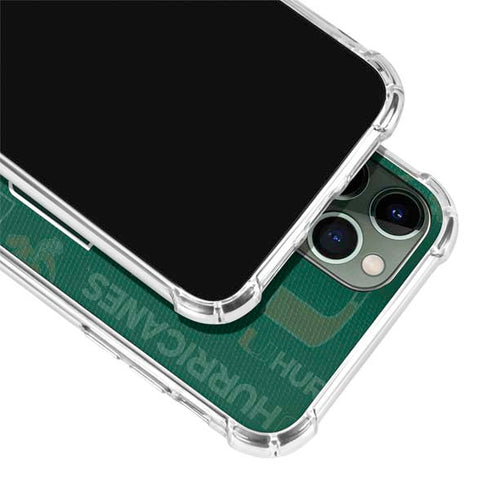 University of Miami U Hurricanes iPhone 11 Pro Max Clear Case