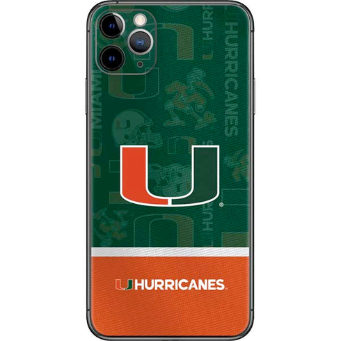 University of Miami U Hurricanes iPhone 11 Pro Max Skin