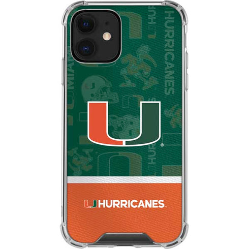 University of Miami U Hurricanes iPhone 12 Clear Case