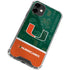 University of Miami U Hurricanes iPhone 12 Clear Case