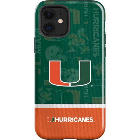University of Miami U Hurricanes iPhone 12 Impact Case
