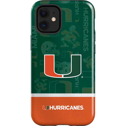 University of Miami U Hurricanes iPhone 12 Mini Impact Case