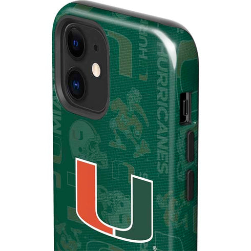 University of Miami U Hurricanes iPhone 12 Mini Impact Case