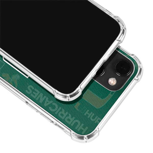 University of Miami U Hurricanes iPhone 13 Clear Case