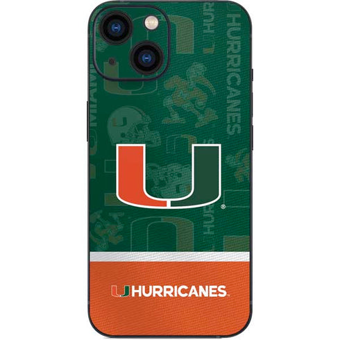 University of Miami U Hurricanes iPhone 13 Mini Skin