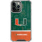 University of Miami U Hurricanes iPhone 13 Pro Max Clear Case