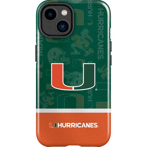 University of Miami U Hurricanes iPhone 14 Plus Impact Case