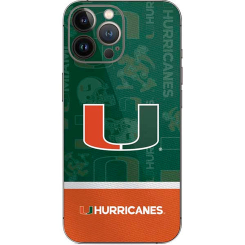 University of Miami U Hurricanes iPhone 14 Pro Max Skin