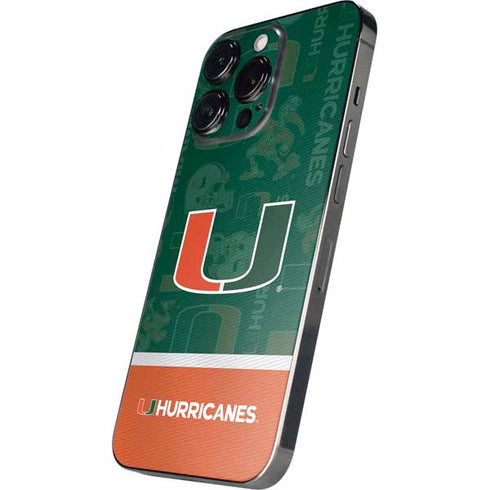University of Miami U Hurricanes iPhone 14 Pro Max Skin