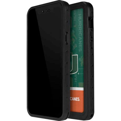 University of Miami U Hurricanes iPhone 14 Pro Max Waterproof Case