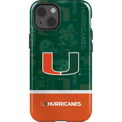 University of Miami U Hurricanes iPhone 15 Plus Impact Case
