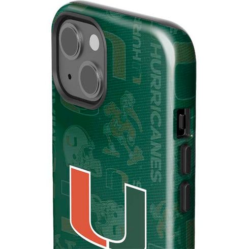 University of Miami U Hurricanes iPhone 15 Plus Impact Case