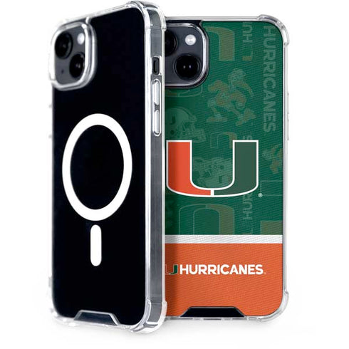 University of Miami U Hurricanes iPhone 15 Plus MagSafe Case