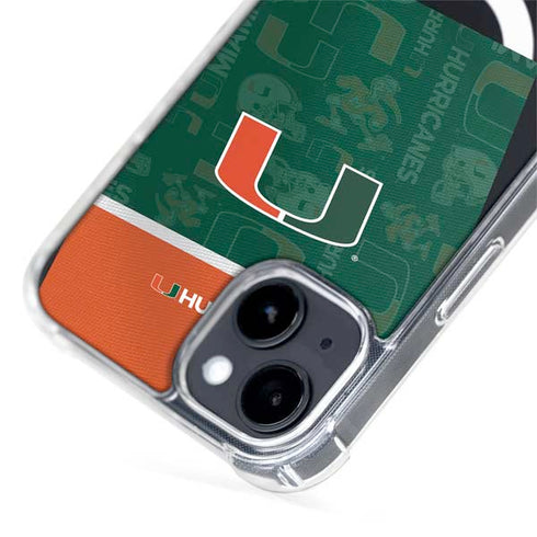 University of Miami U Hurricanes iPhone 15 Plus MagSafe Case
