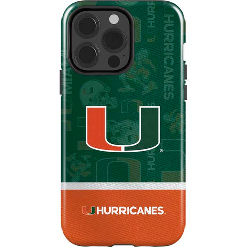 University of Miami U Hurricanes iPhone 15 Pro Impact Case