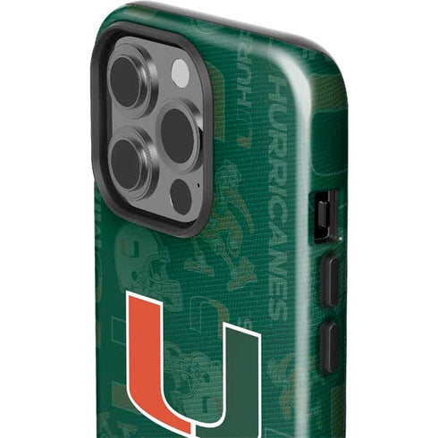 University of Miami U Hurricanes iPhone 15 Pro Impact Case