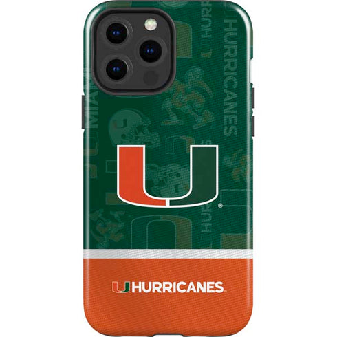 University of Miami U Hurricanes iPhone 15 Pro Max Impact Case