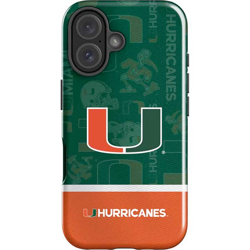 University of Miami U Hurricanes iPhone 16 Impact Case