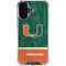 University of Miami U Hurricanes iPhone 16 Plus Clear Case