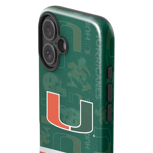 University of Miami U Hurricanes iPhone 16 Plus Impact Case